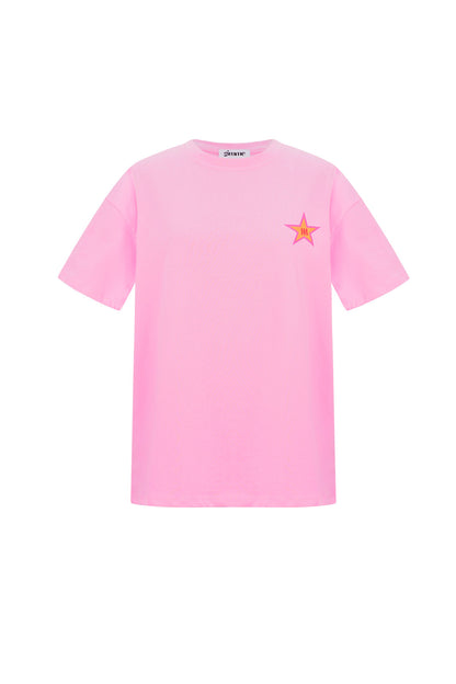 Cotton Vrouwen T-shirt Casual Ster Borduurwerk