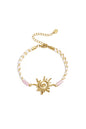 Armbanden met touwbedeltjes, bloemenmotief, casual, vakantie/strand, romantische serie, damessieraden
