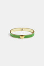 Armband in diverse kleuren met hart detail - 0,9 cm