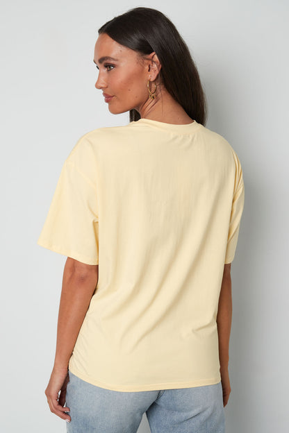 Cotton Vrouwen T-shirt Casual Letters