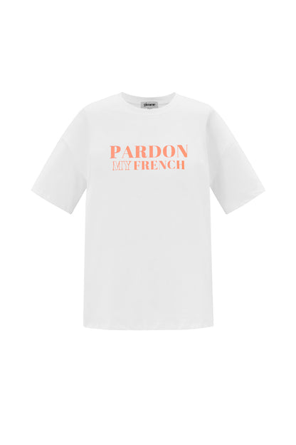 Cotton Vrouwen T-shirt Casual Letters