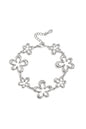 Armband met koraalvormige speelse bloemen in variërende maten