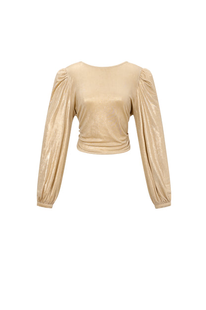 Gebreide Polyestervezel Vrouwen Lange Mouw Top Sexy Solide Kleur