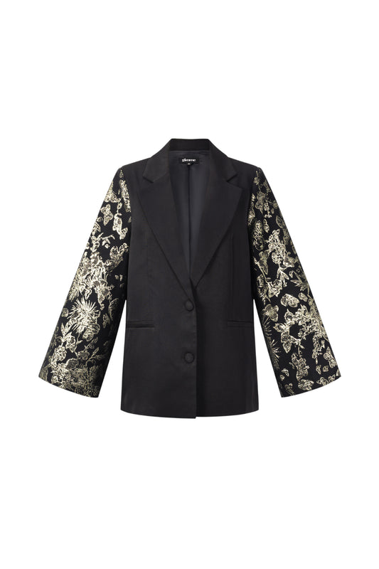 Geweven Polyestervezel Vrouwenpak Elegant Bloemenprint 3-delige set