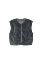 Mouwloos vest van imitatiebont