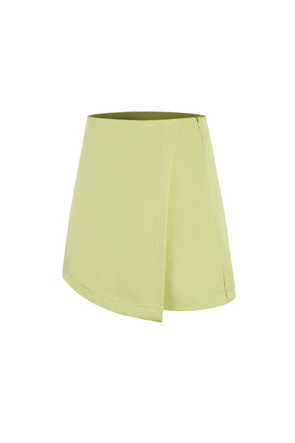 Polyester Vrouwen Asymmetrische Shorts Professionele Stijl