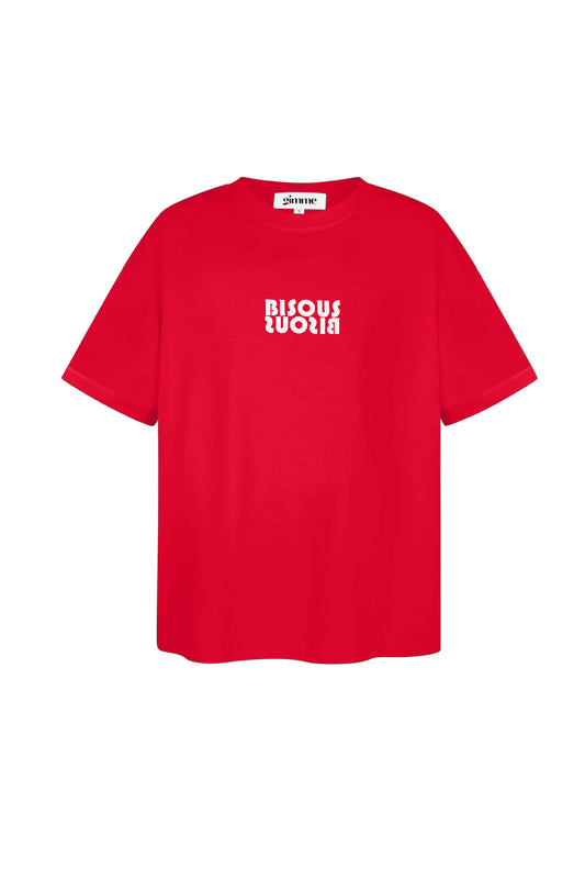 Katoen Vrouwen T-shirt Oversized Logo Print