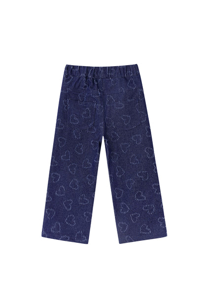 Cotton Denim Vrouwen Rechte Broek Casual Lichtblauw