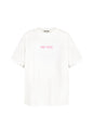 Cotton Vrouwen T-shirt Oversized Saint Tropez Print