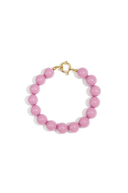 Ketting met medium kralen en frontsluiting-12mm