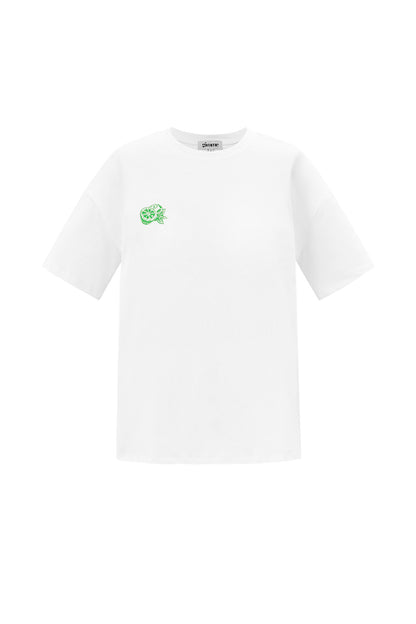 Gebreide Vrouwen T-shirt Casual Botanisch
