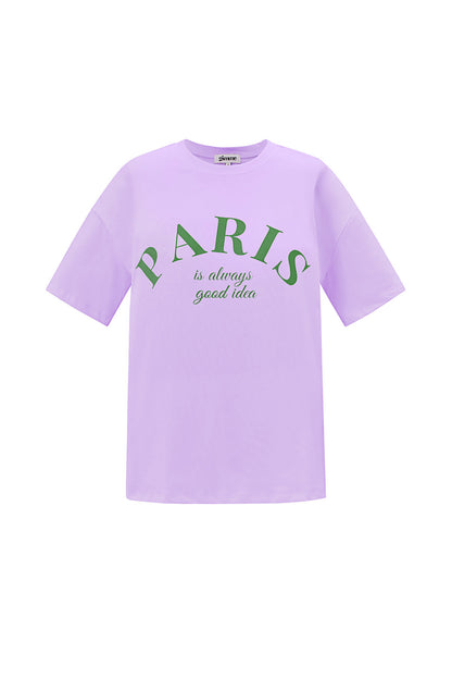 Cotton Vrouwen T-shirt Casual Letters