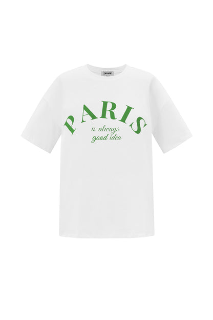 Cotton Vrouwen T-shirt Casual Letters