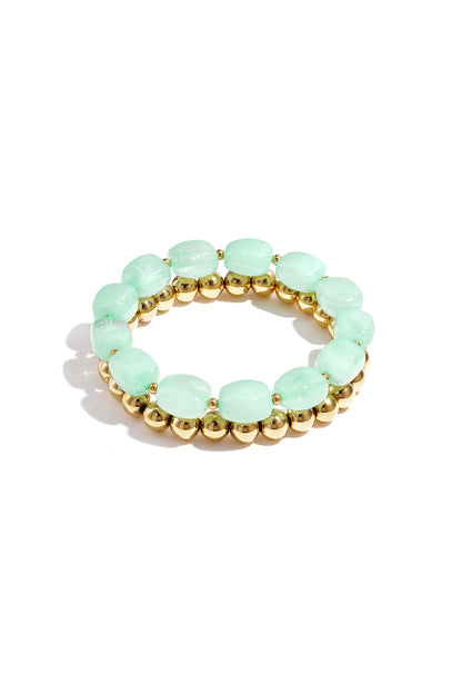 Armbandenset met asymmetrische kralen