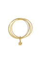 Bangles met hangende bloem charm