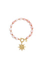 Armbanden van roestvrij staal met kralen in hartvorm, casual en eenvoudig voor dagelijks gebruik, dames sieraden