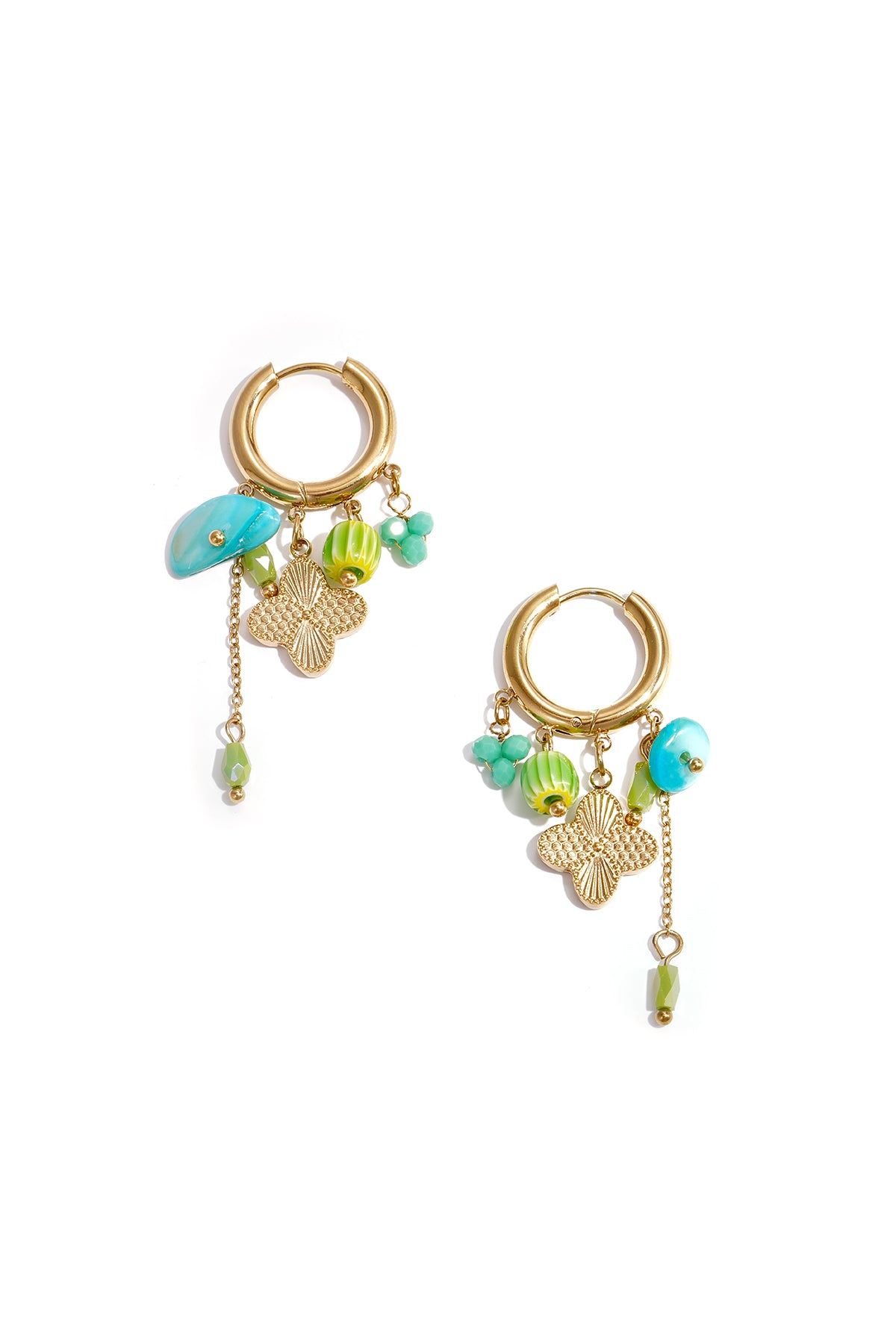 Roestvrijstalen hangende oorbellen Cherry Sweet Daily Romantic Series Damessieraden