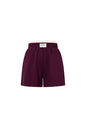Gebreide Polyestervezel Vrouwen Casual Shorts Sporty Solide Kleur