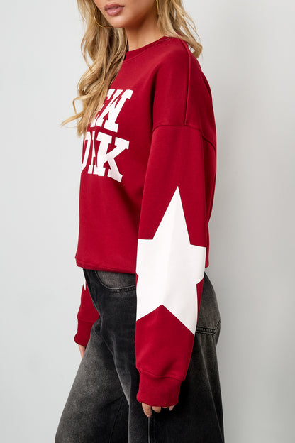 New York sweater met ster