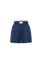 Gebreide Polyestervezel Vrouwen Casual Shorts Sporty Solide Kleur