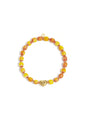 Armband van kralen met hartvormig centerpiece