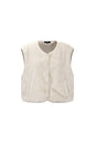 Mouwloos vest van imitatiebont