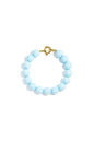 Ketting met medium kralen en frontsluiting-12mm