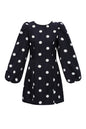 Geweven Polyestervezel Vrouwen Mini Jurk Elegant Polkadots