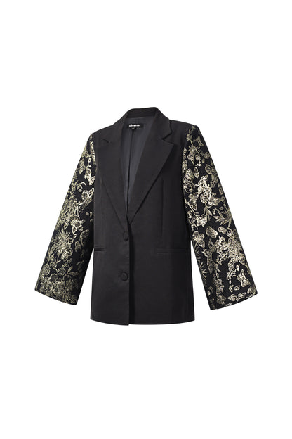 Geweven Polyestervezel Vrouwenpak Elegant Bloemenprint 3-delige set