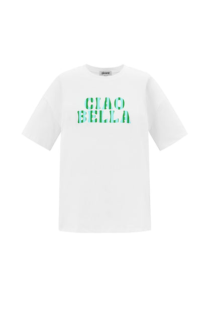 Cotton Vrouwen T-shirt Casual Letters