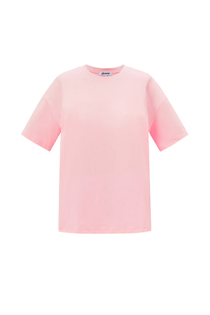 Katoen Gebreide Vrouwen T-shirt Casual Solide Kleur